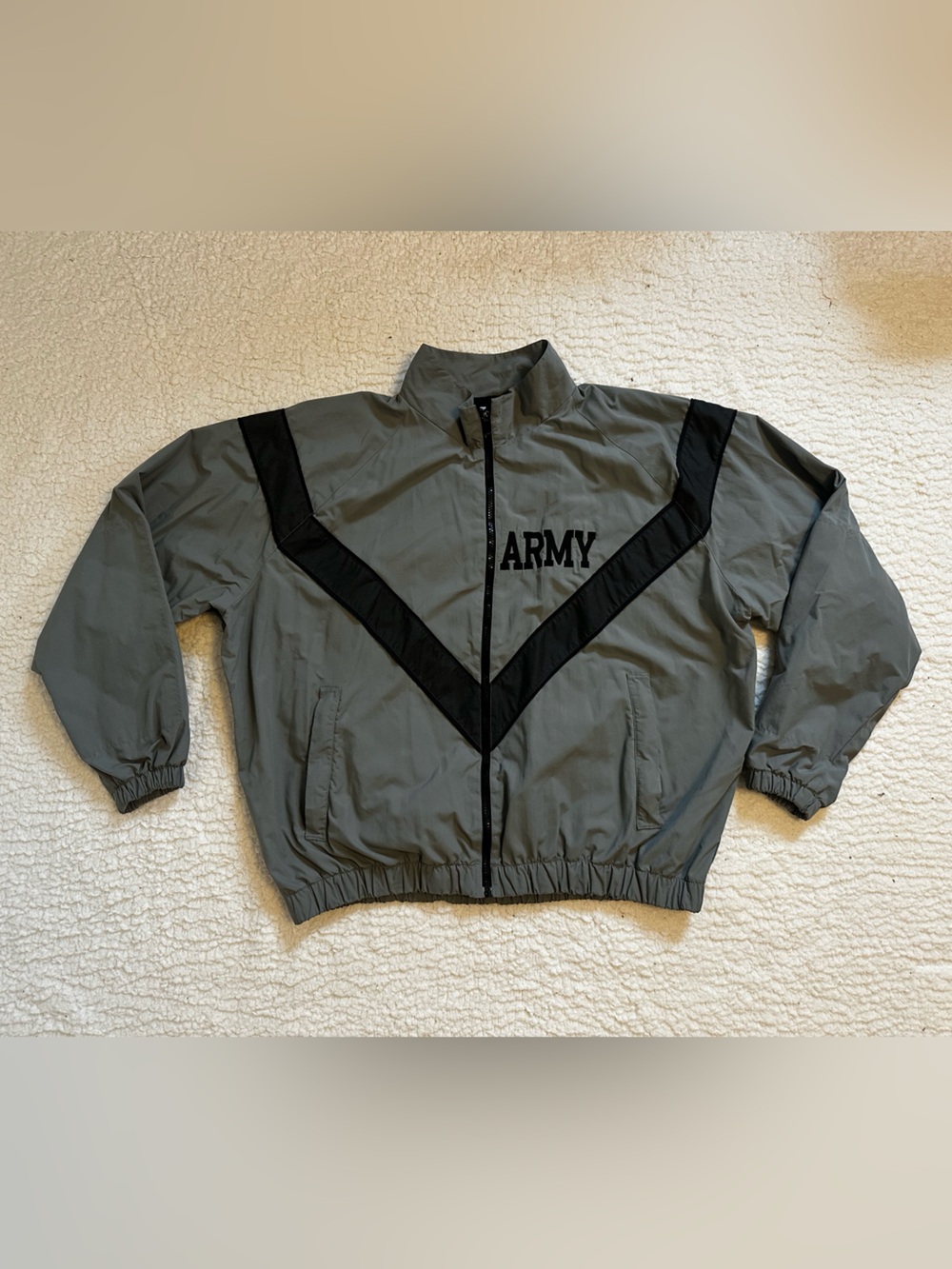 JWOD Skilcraft US Army IPFU Jacket Army Windbreaker Gray Size Medium #C0035